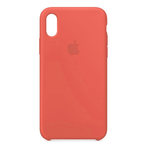 Чехол-накладка (силиконовый) для iPhone X Silicone Case High Copy Apricot