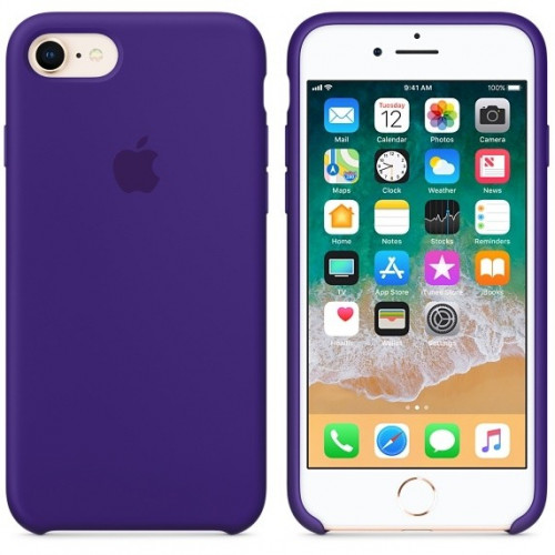Чехол-накладка (силиконовый) для iPhone 8/7 Silicone Case High Copy Ultra Violet