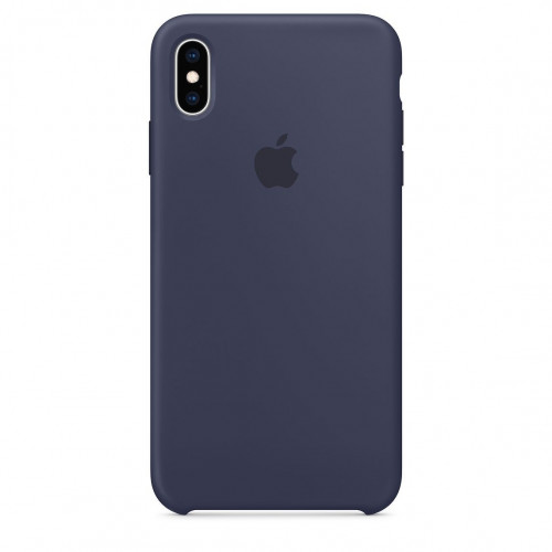 Чехол-накладка (силиконовый) Apple iPhone XS Max Silicone Case Midnight Blue (MRWG2)