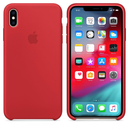 Чехол-накладка (силиконовый) Apple iPhone XS Max Silicone Case (PRODUCT)RED (MRWH2)