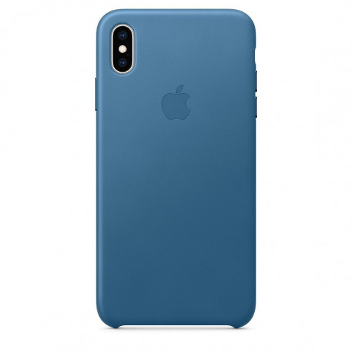 Чехол-накладка (кожаный) Apple iPhone XS Max Leather Case Cape Cod Blue (MTEW2)