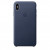 Чохол-накладка (шкіряний) Apple iPhone XS Max Leather Case Midnight Blue (MRWU2)