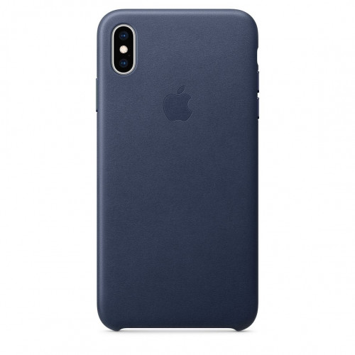 Чохол-накладка (шкіряний) Apple iPhone XS Max Leather Case Midnight Blue (MRWU2)