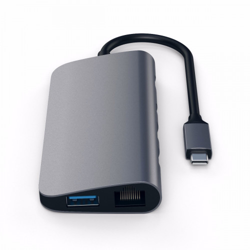 Satechi Aluminum Type-C Multimedia Adapter Space Gray (ST-TCMM8PAM)