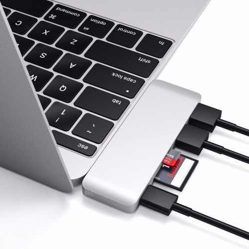 Satechi Type-C USB 3.0 Passthrough Hub Silver (ST-TCUPS)