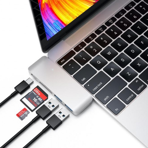 Satechi Type-C USB 3.0 Passthrough Hub Silver (ST-TCUPS)