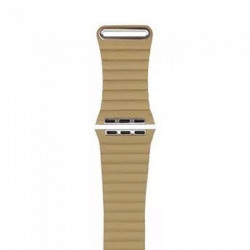 Ремінець Watch 42/44mm Leather Loop Band High Copy Beige
