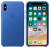 Чохол-накладка (шкіряний) Apple iPhone X Leather Case Electric Blue (MRGG2)