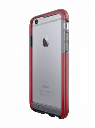 Чохол-бампер (пластиковий) Apple iPhone 6/6s Tech21 Evo Band Case Smokey/Red (T21-5004)