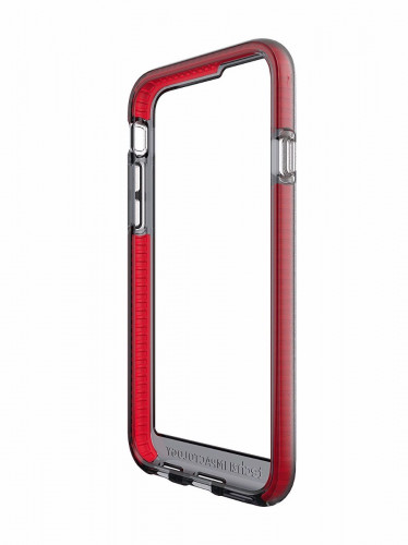 Чехол-бампер (пластиковый) Apple iPhone 6/6s Tech21 Evo Band Case Smokey/Red (T21-5004)