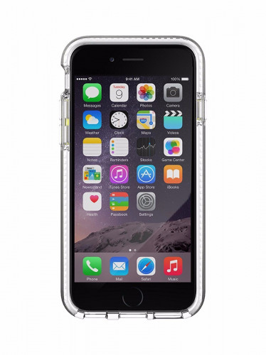 Чехол-бампер (пластиковый) Apple iPhone 6/6s Tech21 Evo Band Case Clear/White (T21-5001)