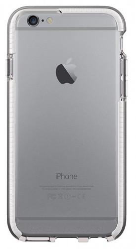 Чехол-бампер (пластиковый) Apple iPhone 6/6s Tech21 Evo Band Case Clear/White (T21-5001)