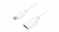 Macally USB-C 3.1 to USB-A Female Adapter 150mm White (UC3UAF-W)