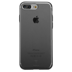 Чохол-накладка (силіконовий) для Apple iPhone 8 Plus/7 Plus Baseus Simple Series Case (With Pluggy TPU) Transparent Black