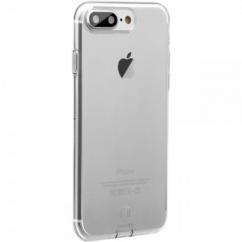 Чехол-накладка (силиконовый) Apple iPhone 8 Plus/7 Plus Baseus Simple Series Case (With Pluggy TPU) Transparent