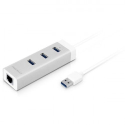 Macally 3-Port USB 3.0 Hub with Gigabit Ethernet LAN (U3HUBGBA)