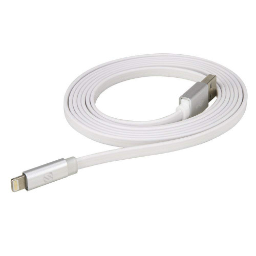 Scosche flatOUT Lightning to USB Cable with LED Indicator 1.82m White (I3FLED6WT)