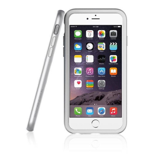 Чехол-бампер (пластиковый) Apple iPhone 6/6s Araree Bumper Case Silver/White