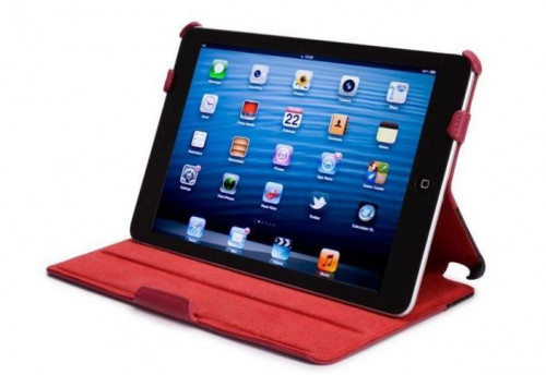 Чехол-книжка (кожаный) Apple iPad mini Tuffluv Protege Black/Red (I7_20)