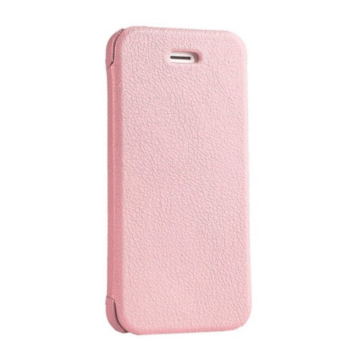 Чехол-книжка (кожаный) Apple iPhone 5/5s/SE Mobler Classic Collection Pink