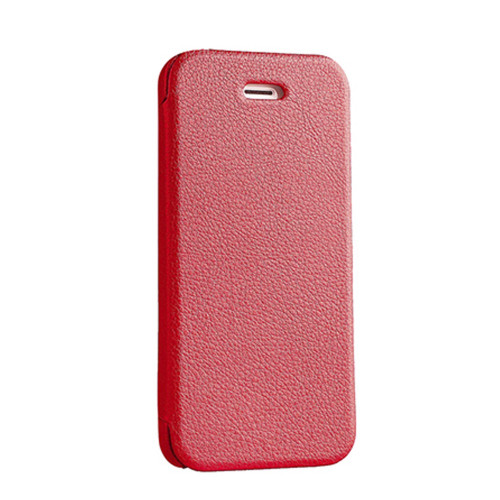 Чехол-книжка (кожаный) Apple iPhone 5/5s/SE Mobler Classic Collection Light Red
