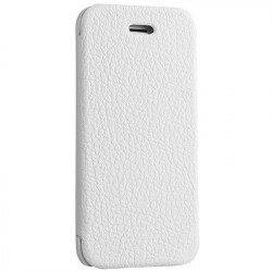 Чохол-книжка (шкіряний) Apple iPhone 5/5s/SE Mobler Texture Collection White