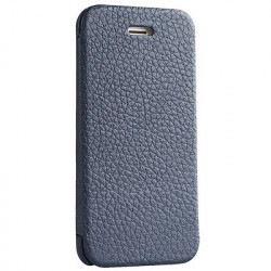 Чохол-книжка (шкіряний) Apple iPhone 5/5s/SE Mobler Texture Collection Dark Blue