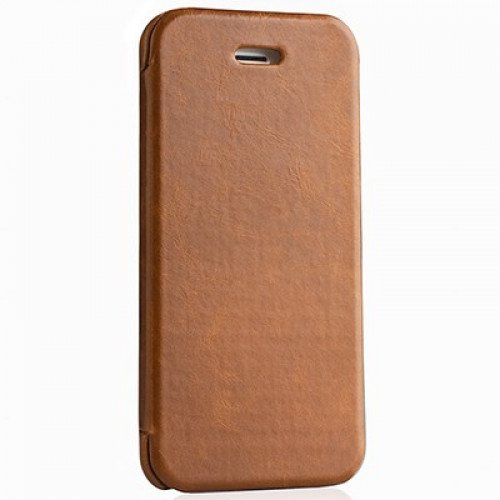 Чехол-книжка (кожаный) Apple iPhone 5/5s/SE Mobler Vintage Collection Brown
