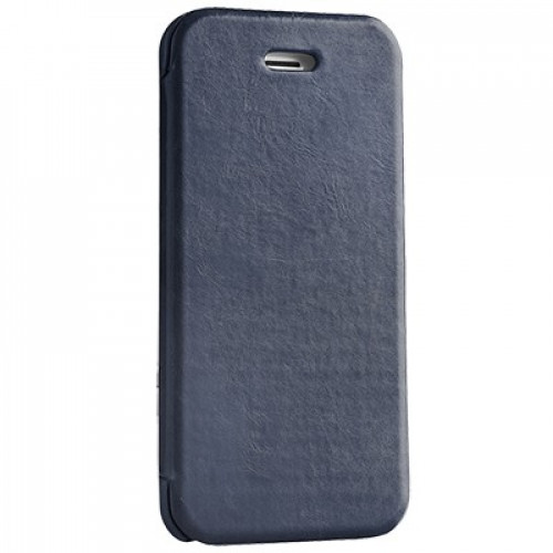 Чехол-книжка (кожаный) Apple iPhone 5/5s/SE Mobler Vintage Collection Dark Blue