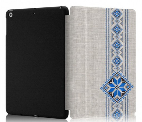 Чехол-книжка (полиуретановый) Apple iPad Air WOWCASE Vishivanka Blue