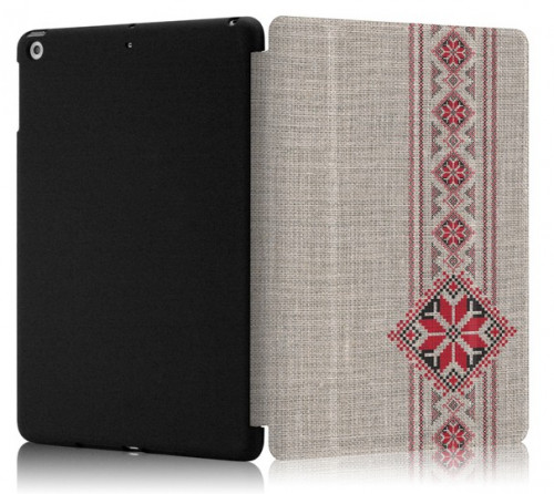 Чехол-книжка (полиуретановый) Apple iPad Air WOWCASE Vishivanka Red