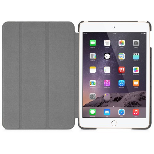 Чохол-книжка (поліуретановий) Apple iPad mini 4 Macally Gray (BSTANDM4-G)