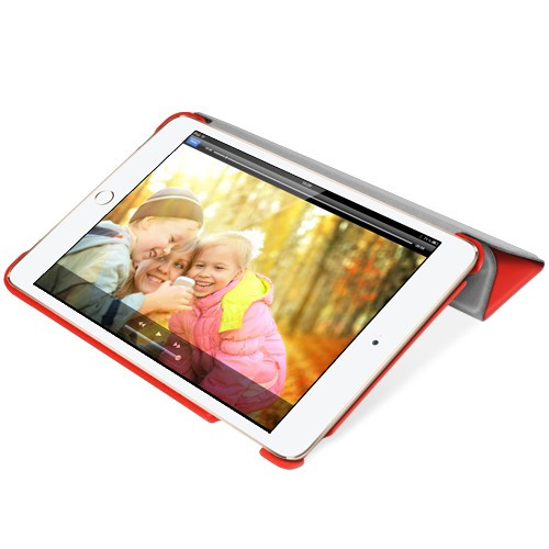 Чехол-книжка (полиуретановый) Apple iPad mini 4 Macally Red (BSTANDM4-R)