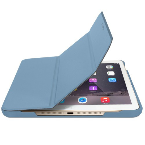 Чехол-книжка (полиуретановый) Apple iPad mini 4 Macally Blue (BSTANDM4-BL)