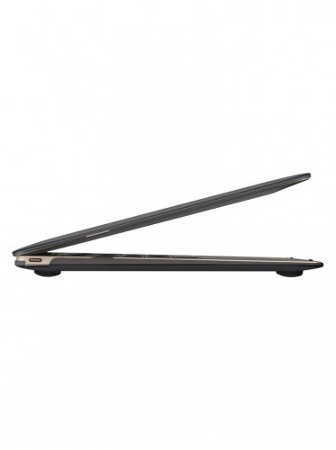 Чехол-накладка (пластиковый) Apple MacBook 12" LAUT HUEX Black (LAUT_MB12_HX_BK)