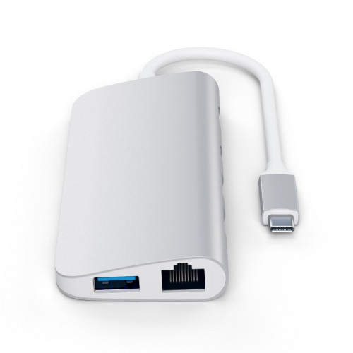 Satechi Aluminum Type-C Multimedia Adapter Silver (ST-TCMM8PAS)