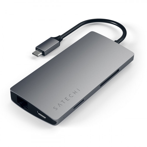Satechi Type-C Multi-Port Adapter 4K with Ethernet V2 Space Gray (ST-TCMA2M)