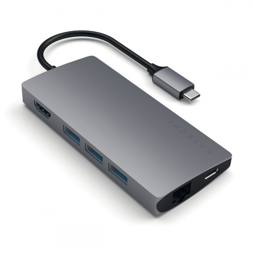 Satechi Type-C Multi-Port Adapter 4K with Ethernet V2 Space Gray (ST-TCMA2M)