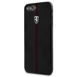 Чохол-накладка (шкіряний) Apple iPhone 8 Plus/7 Plus Ferrari Black