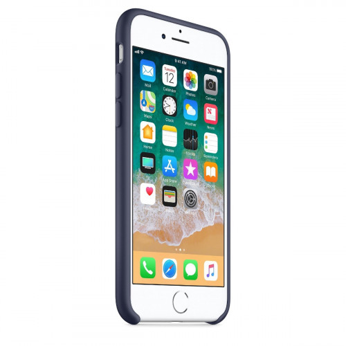 Чехол-накладка (силиконовый) для iPhone 8/7 Silicone Case High Copy Midnight Blue
