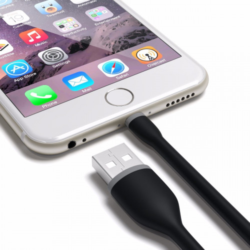 Satechi Flexible Charging Lightning Cable Black 0.15m (ST-FCL6B)