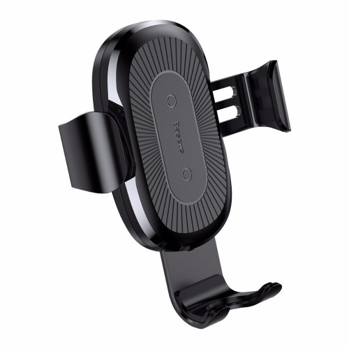Автомобільний тримач Baseus Wireless Charger Gravity Car Mount Black (WXYL-01)