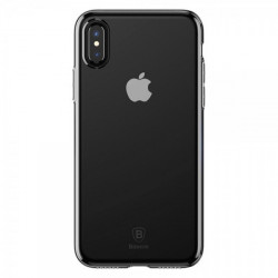 Чохол-накладка (силіконовий) для Apple iPhone X Baseus Ultra Slim Case Transparent