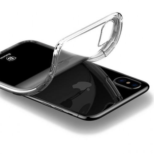 Чехол-накладка (силиконовый) Apple iPhone X Baseus Ultra Slim Case Transparent
