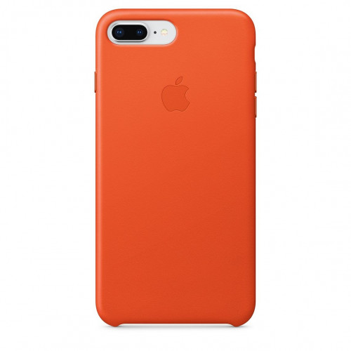 Чехол-накладка (кожаный) Apple iPhone 8 Plus/7 Plus Leather Case Bright Orange (MRGD2)