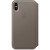 Чехол-книжка (кожаный) Apple iPhone X Leather Folio Taupe (MQT92)
