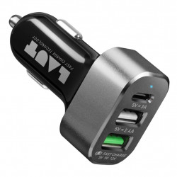 LAUT USB Car Charger Power Dash Black (LAUT_PD05_BK)