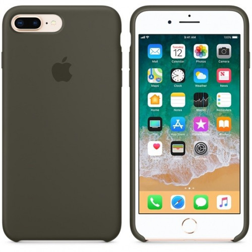 Чехол-накладка (силиконовый) Apple iPhone 8 Plus/7 Plus Silicone Case Dark Olive (MR3Q2)