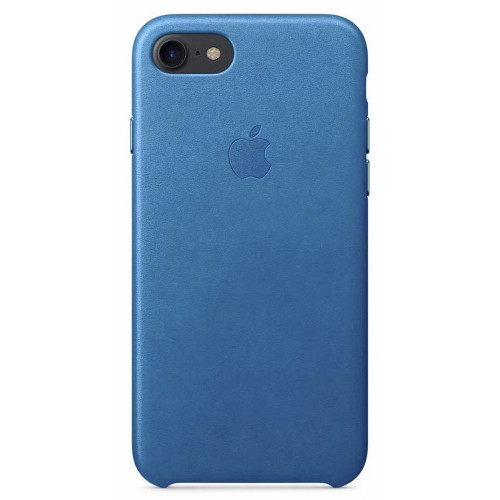 Чехол-накладка (кожаный) Apple iPhone 7 Leather Case Sea Blue (MMY42)