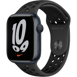 Apple Watch Nike+ Series 7 GPS 45mm Midnight Aluminum Case with Anthracite/Black Nike Sport Band (MKNC3)